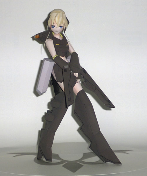 JAM系列 U-02 「MEI」机娘 纸模型图纸