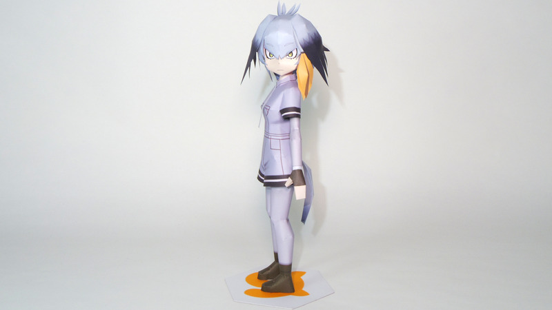 《兽娘动物园》鲸头鹳 纸模型图纸