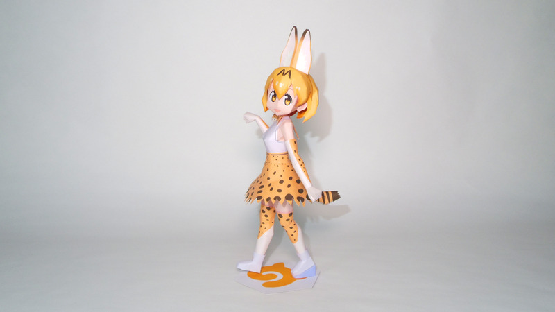 《兽娘动物园》薮猫 纸模型图纸