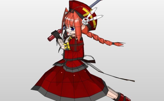 《魔法少女奈叶A’s》维塔（重制版） 纸模型图纸