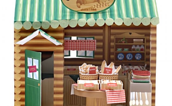 微型小屋 森林面包店 纸模型图纸