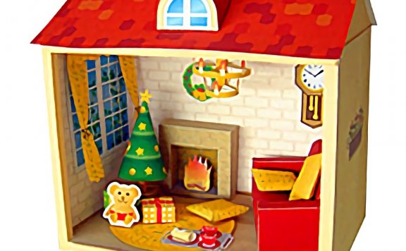 微型小屋 圣诞屋 纸模型图纸