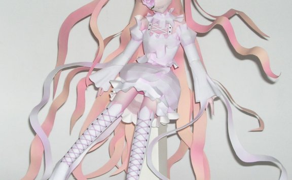 《蔷薇少女》雪华绮晶 纸模型图纸