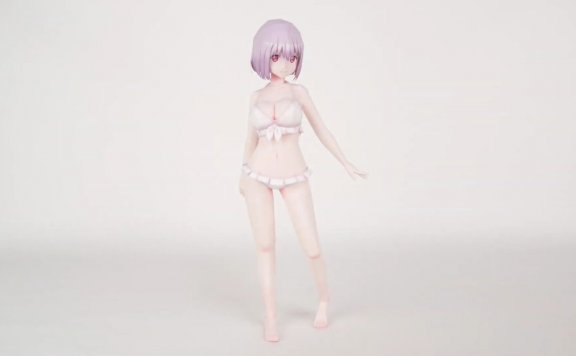 《SSSS.GRIDMAN》新条茜（改版） 纸模型图纸