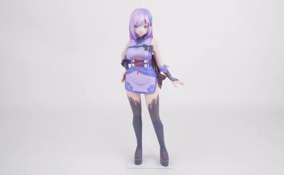 VTuber虚拟偶像 朝之瑠璃（朝之姐妹企划） 纸模型图纸