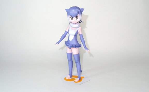《兽娘动物园》小爪水獭 纸模型图纸