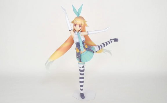 VTuber虚拟偶像 银河爱丽丝 纸模型图纸