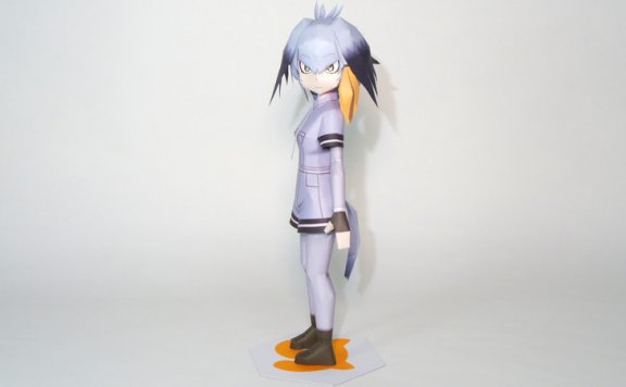 《兽娘动物园》鲸头鹳 纸模型图纸