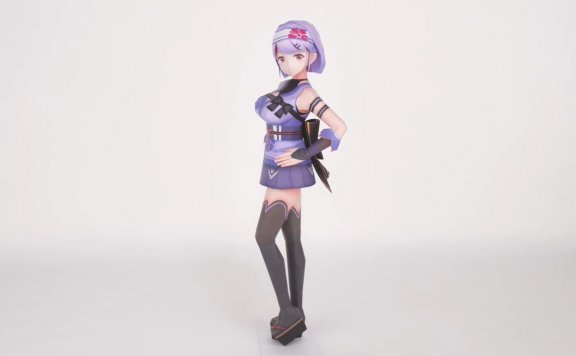 VTuber虚拟偶像 朝之茜（朝之姐妹企划） 纸模型图纸