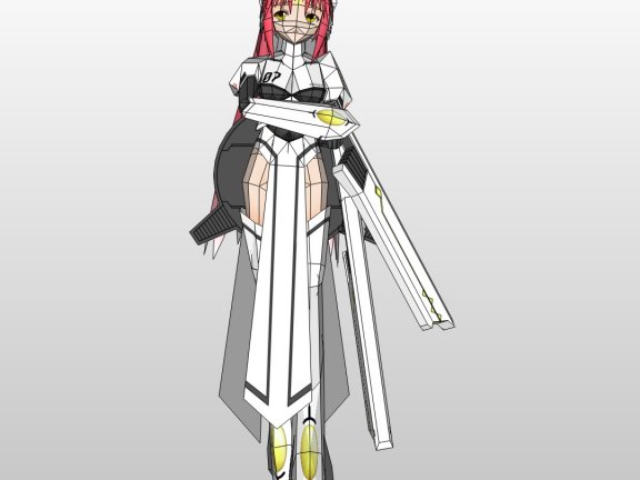 TipeDOLL-07 Pulverulenta A型 纸模型图纸