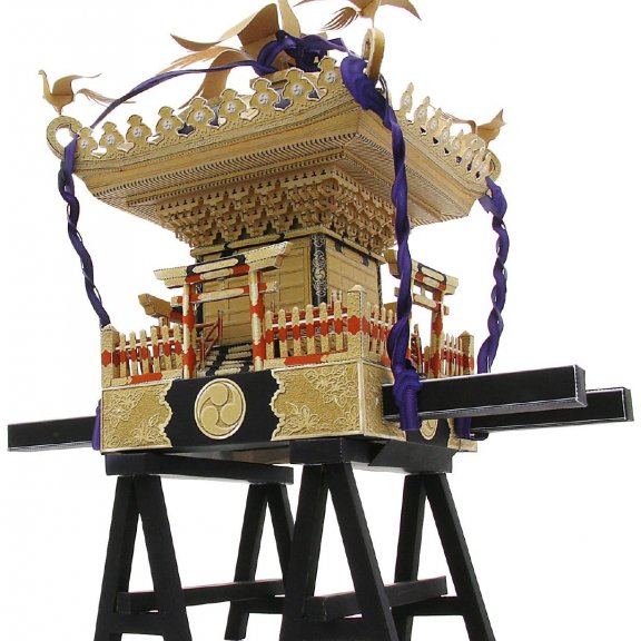 日式神舆 纸模型图纸