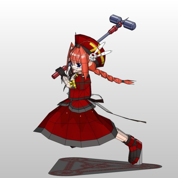 《魔法少女奈叶A’s》维塔（重制版） 纸模型图纸