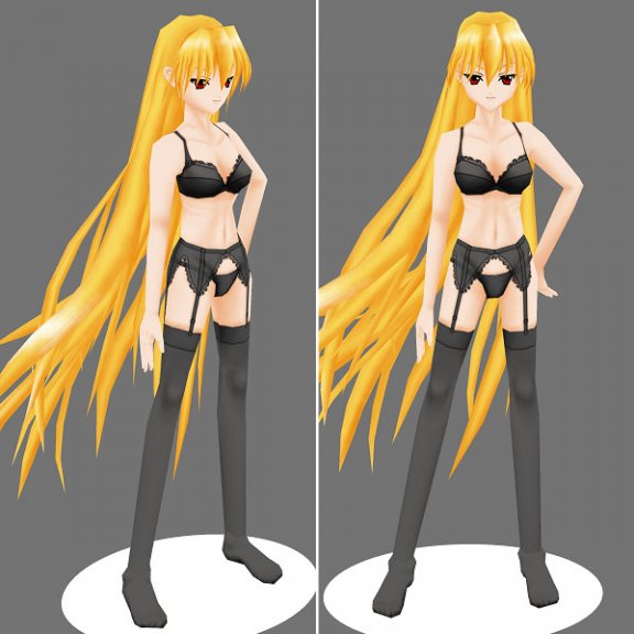 素体少女 标准色与暗色 纸模型图纸