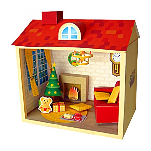 微型小屋 圣诞屋 纸模型图纸
