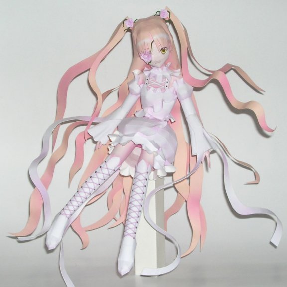 《蔷薇少女》雪华绮晶 纸模型图纸