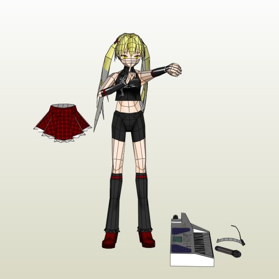 TipeDOLL-02 蒂塔 纸模型图纸