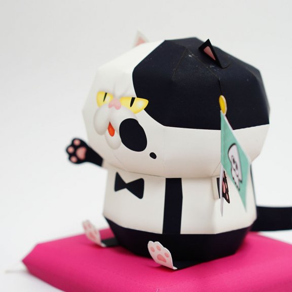 斯普拉遁 Judd（裁判猫） 纸模型图纸
