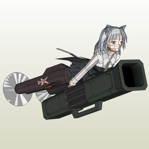 《强袭魔女》萨妮娅·V·利特维亚克 纸模型图纸