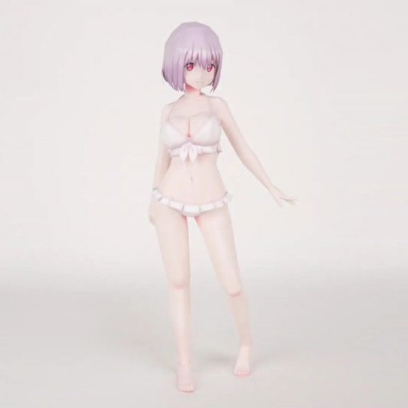 《SSSS.GRIDMAN》新条茜（改版） 纸模型图纸