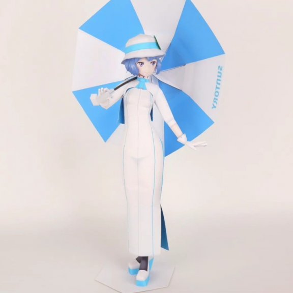VTuber虚拟偶像 灿鸟NOMU 纸模型图纸