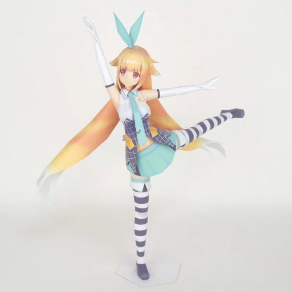 VTuber虚拟偶像 银河爱丽丝 纸模型图纸